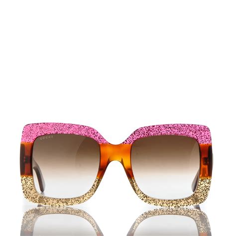 pink square gucci sunglasses